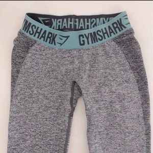 Gymshark Flex Leggings Marl Grey And Teal XS